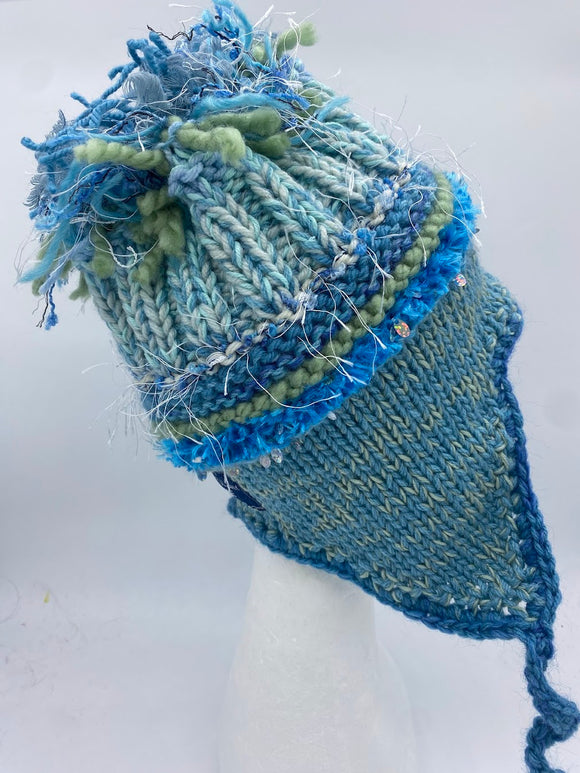 FOOF BEANIE-light blue -medium.
