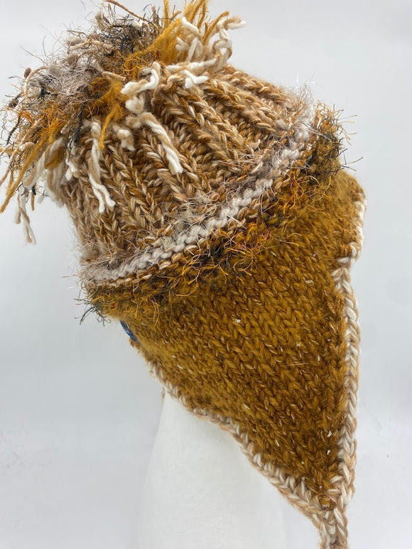 FOOF BEANIE- Tan / med