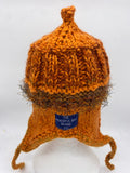 COASTAL BEANIE -Tangerine - Medium.