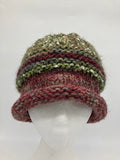 CHUNKY CLASSIC BEANIE - Dusky Red- Medium.