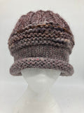 CHUNKY CLASSIC BEANIE - Dusky Brown- Medium.