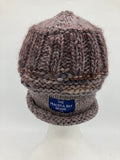 CHUNKY CLASSIC BEANIE - Dusky Brown- Medium.