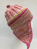 COASTAL BEANIE - Pink Lime- Medium.