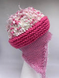 FOOF BEANIE - BRIGHT CARMEN - small -medium