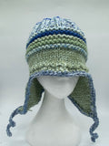 COASTAL BEANIE - aqua -medium/large.