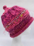CHUNKY CLASSIC BEANIE - Sparkle red/pink -medium/ small