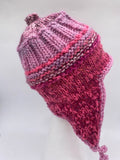 COASTAL BEANIE -Pink Raspberry-Medium.