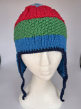 COASTAL BEANIE- Spring Cotton stripe- medium