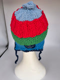COASTAL BEANIE- Spring Cotton stripe- medium