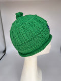 CHUNKY BEANIE - Spring Cotton- Green- Medium