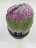 CLASSIC BEANIE - pink  green variegated.