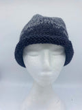 CHUNKY CLASSIC BEANIE -black dark grey -  medium