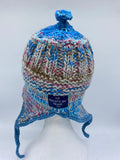 COASTAL BEANIE -BLUE RED MIX-medium/large