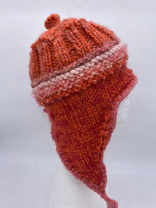 COASTAL BEANIE -Tangerine iii- Medium