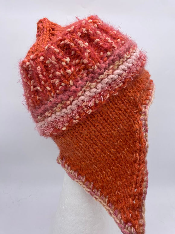 COASTAL BEANIE -Tangerine i -Medium