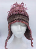 FOOF BEANIE - Pink Brown