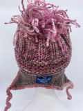 FOOF BEANIE - Pink Brown