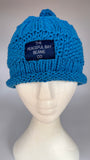 CHUNKY CLASSIC BEANIE - Spring Cotton- Blue- medium