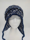 COASTAL BEANIE - DARK BLUE -medium/large
