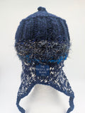 COASTAL BEANIE - DARK BLUE -medium/large