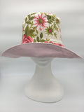 Retro Sun Hat-  Creamy floral 1