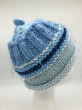 BABY BEANIE - Pale blue   small